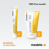 Medela Purelan Nipple Cream - 100% natural , fast relief for sore nipples and dry skin 1-4
