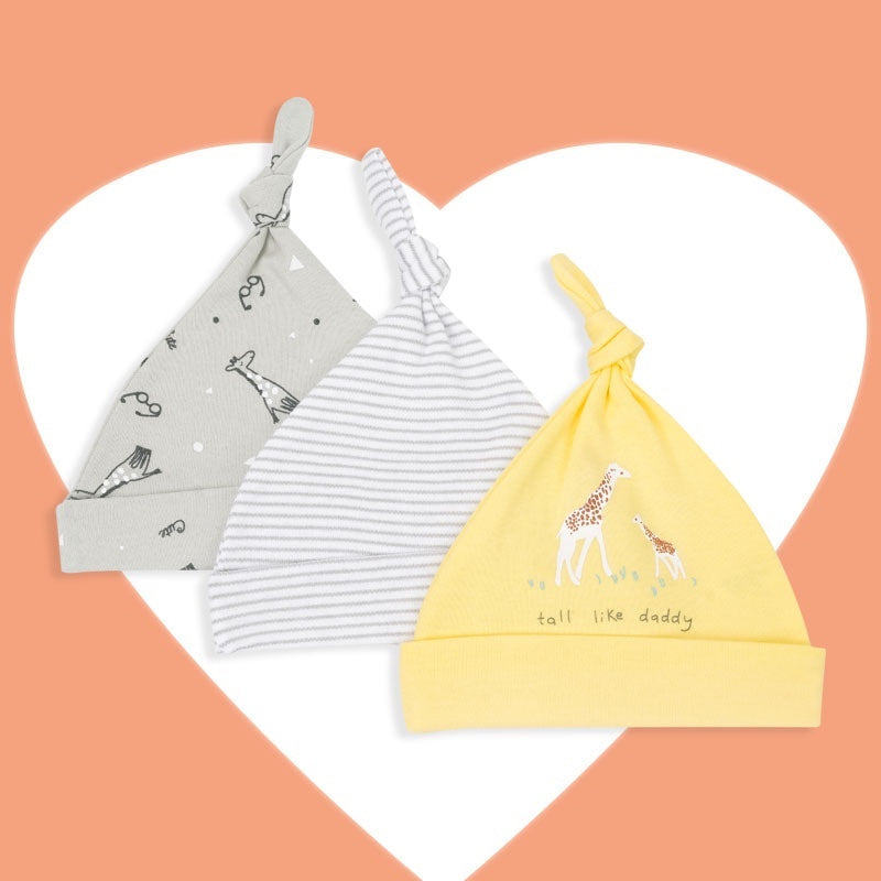 NemoBaby 3pcs Cute and Comfortable Baby Hat suitable for Newborn