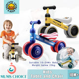 Mums Choice Kids Minibike Four-Wheel Balance Bike Children Scooter Sliding Bike Push Bike 10~24M Baby Gift