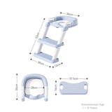 Mums Choice Baby Toddler Kids Potty Training Seat with Ladder Toilet Seat/ Non-Slip Potty Chair Adjustable Boy Girl