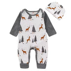 Nemobaby Baby Long Sleeve Deer Romper Set With Hat #Baby clothes