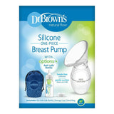 DR Brown's Options+ PP Narrow Neck Silicone One-Piece Breast Pump with Travel Bag