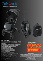 BC 1QZ-BK Compact Stroller QZ1-PRO