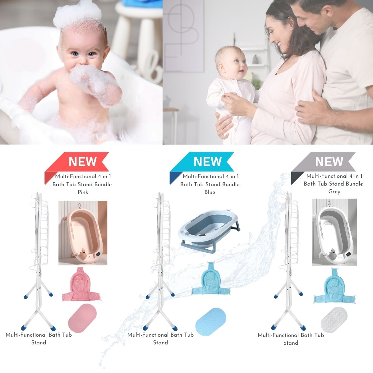 NEMOBABY Whale Bath tub w/Stand (Model A)