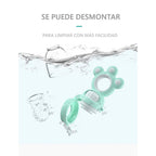 Misuta Baby Silicone Food Feeder /Fruit Feeder (With Size S / M / L Replaced teats of different Size )