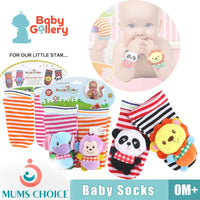 Happy Monkey Sound Baby Ankle Toys Baby Mittens Baby Socks