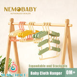 Nemobaby Premium Quality Expandable and Stackable Baby Cloth Hanger