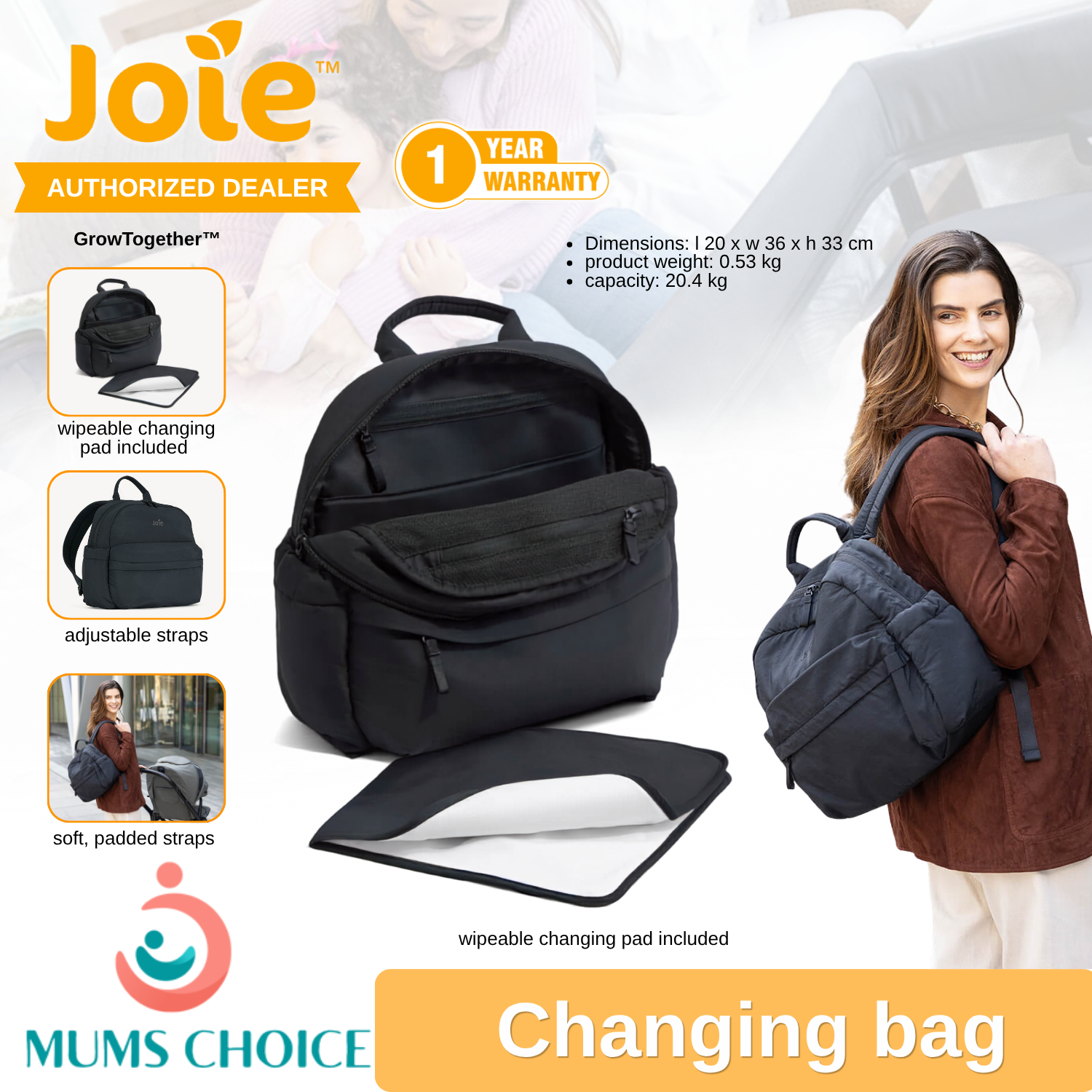 Joie Changing Bag Baby Diaper Bag