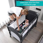 Brotish 4 in 1 Adjustable Heigh Co-Sleep Playpen