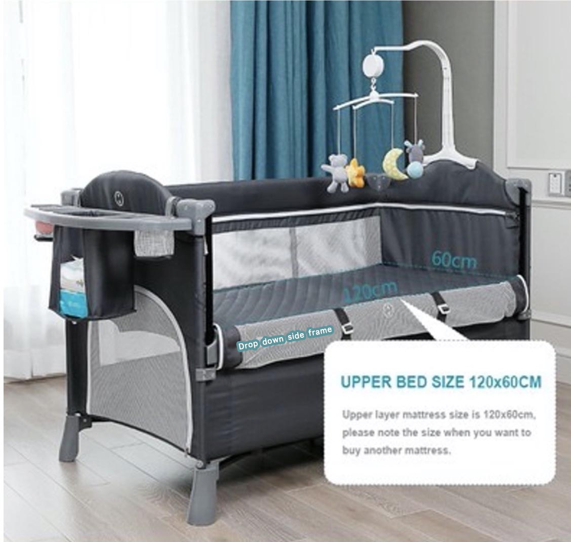 Brotish 4 in 1 Adjustable Heigh Co-Sleep Playpen