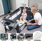 Brotish 4 in 1 Adjustable Heigh Co-Sleep Playpen