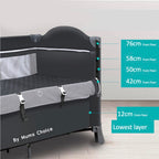 Brotish 4 in 1 Adjustable Heigh Co-Sleep Playpen