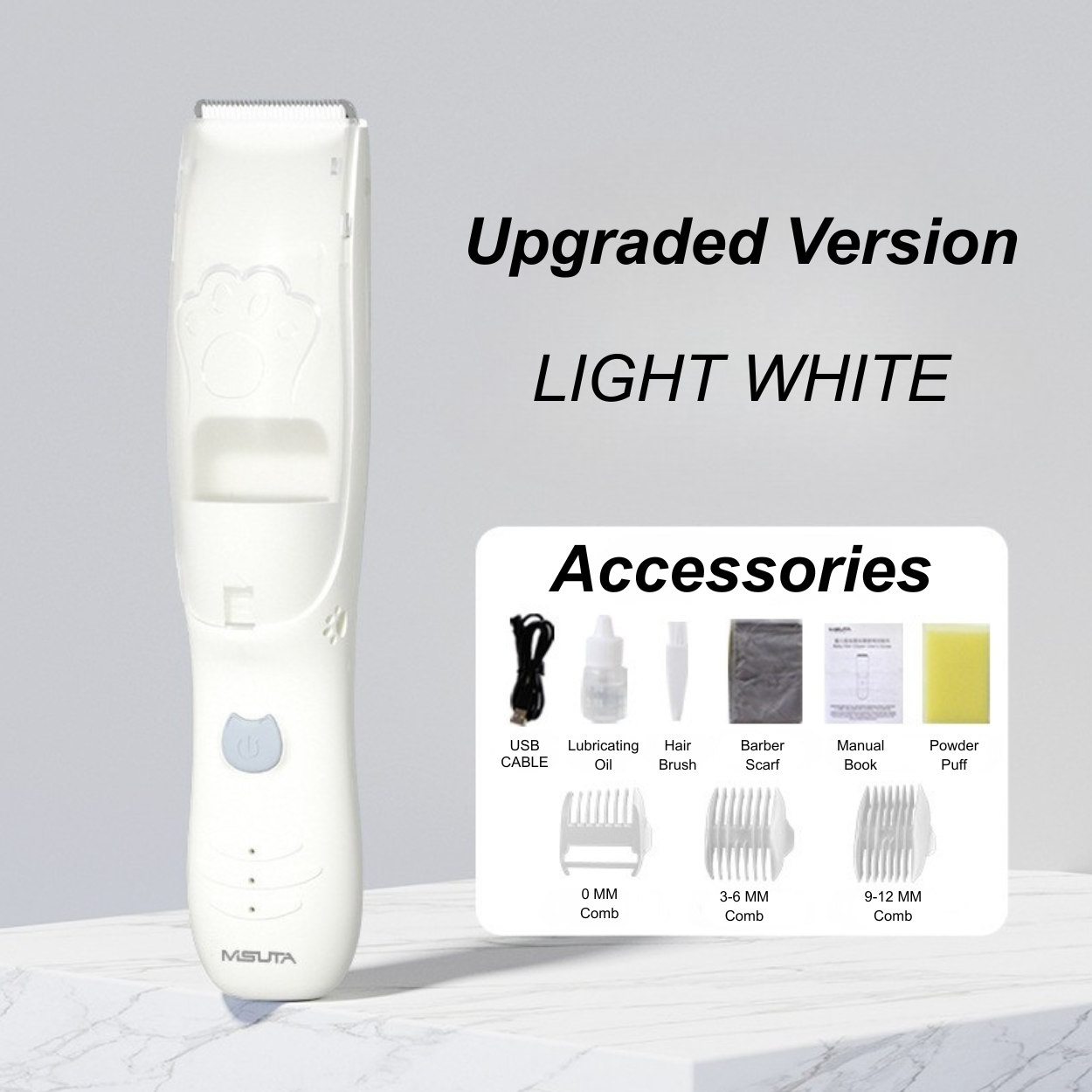 Misuta Baby Hair Trimmer hair cutter (Waterproof)