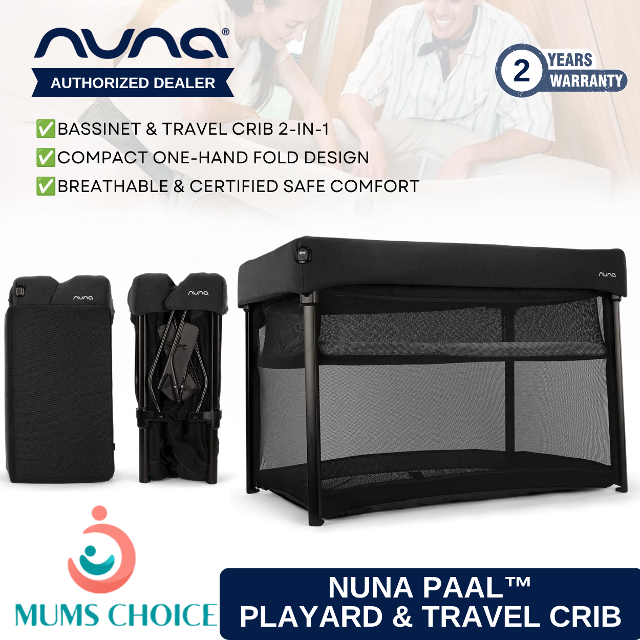 Nuna PAAL™ Playard & Travel Crib