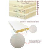 Mums Choice Bamboo Anti Dust Mite High Density Foam Mattress With Holes Suitable for Baby Cot Playard / Playpen
