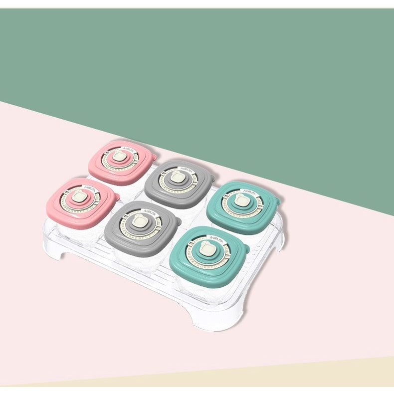 Misuta baby food container 6 in 1 with date mark 120ML