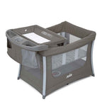 Joie Illusion Travel Cot  Baby Playpen-Nickel