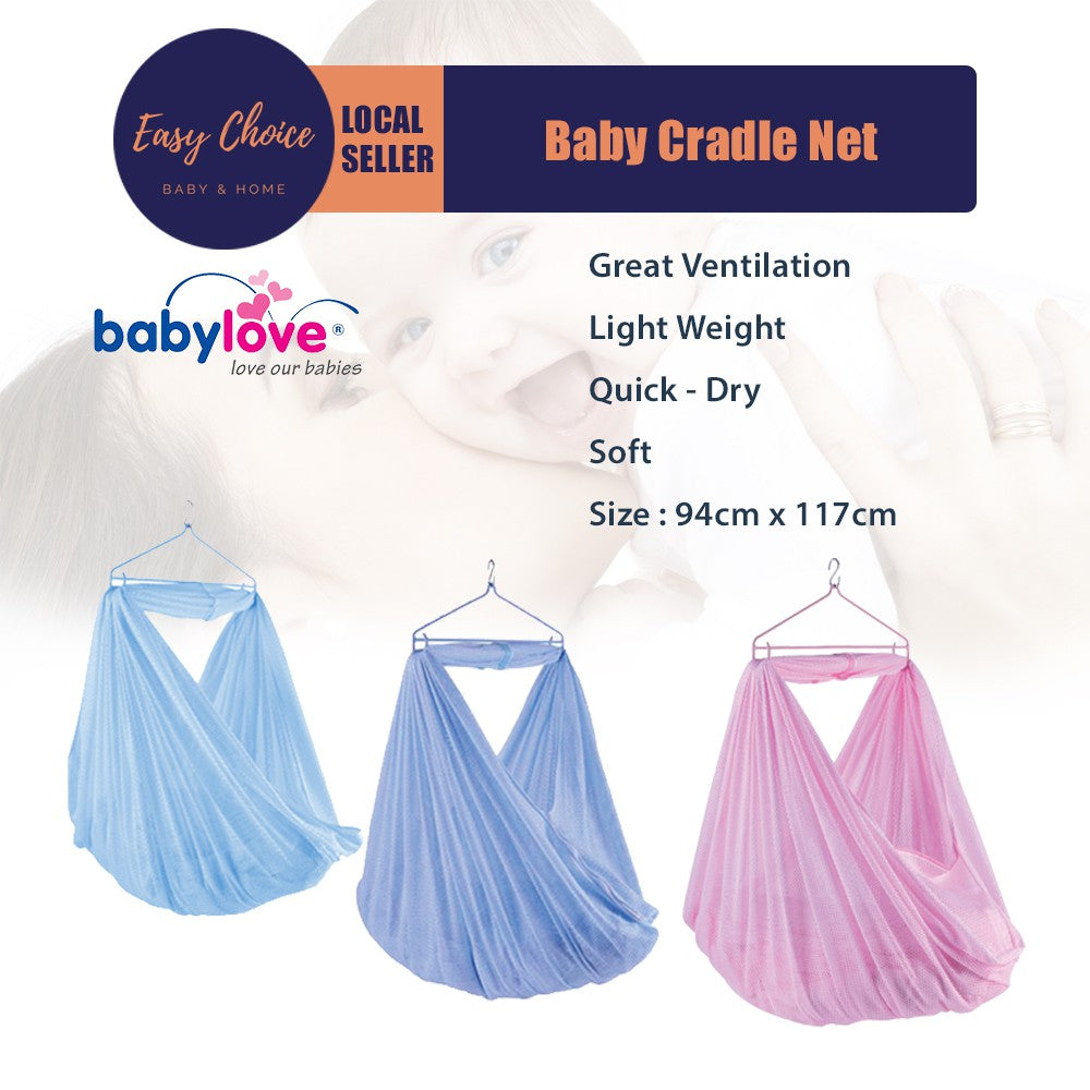 Babylove Baby Cradle Net - Great Ventilation , Light Weight , Soft
