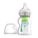 Dr. Brown’s Natural Flow® Options+™  Wide-neck Anti-colic GLASS Baby Bottle