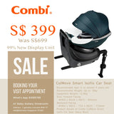 [60% OFF On Display Set] Combi CulMove Smart Isofix Car Seat (Navy Blue)