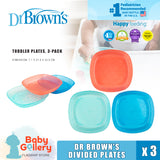 Dr Brown's Divided Plates, 2 Pack