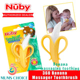 Nuby 360 Nana Nubs Massager toothbrush Yellow 782