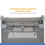 Joie Kubbie Sleep Bedside Travel Cot