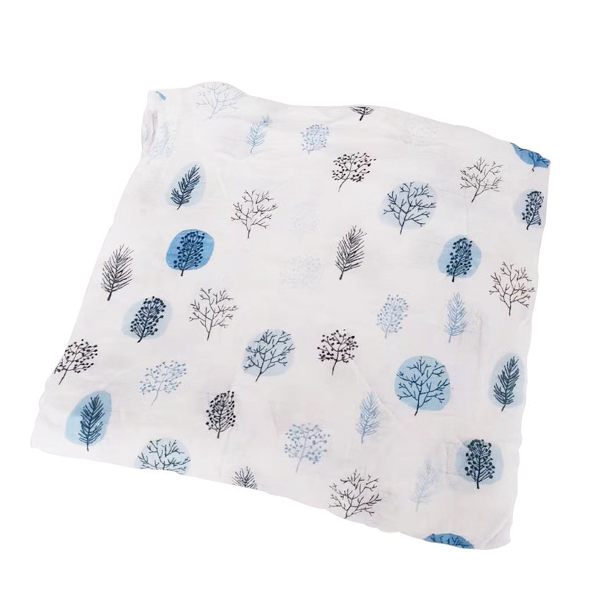 Nemobaby Muslin swaddle blanket  100% Organic Bamboo baby Swaddle  47 x 47’’ (120 x 120cm)