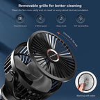 Nemobaby 10000mAh Built-in battery USB Clip Stroller Fan /Desk top Fan with 4 Speed