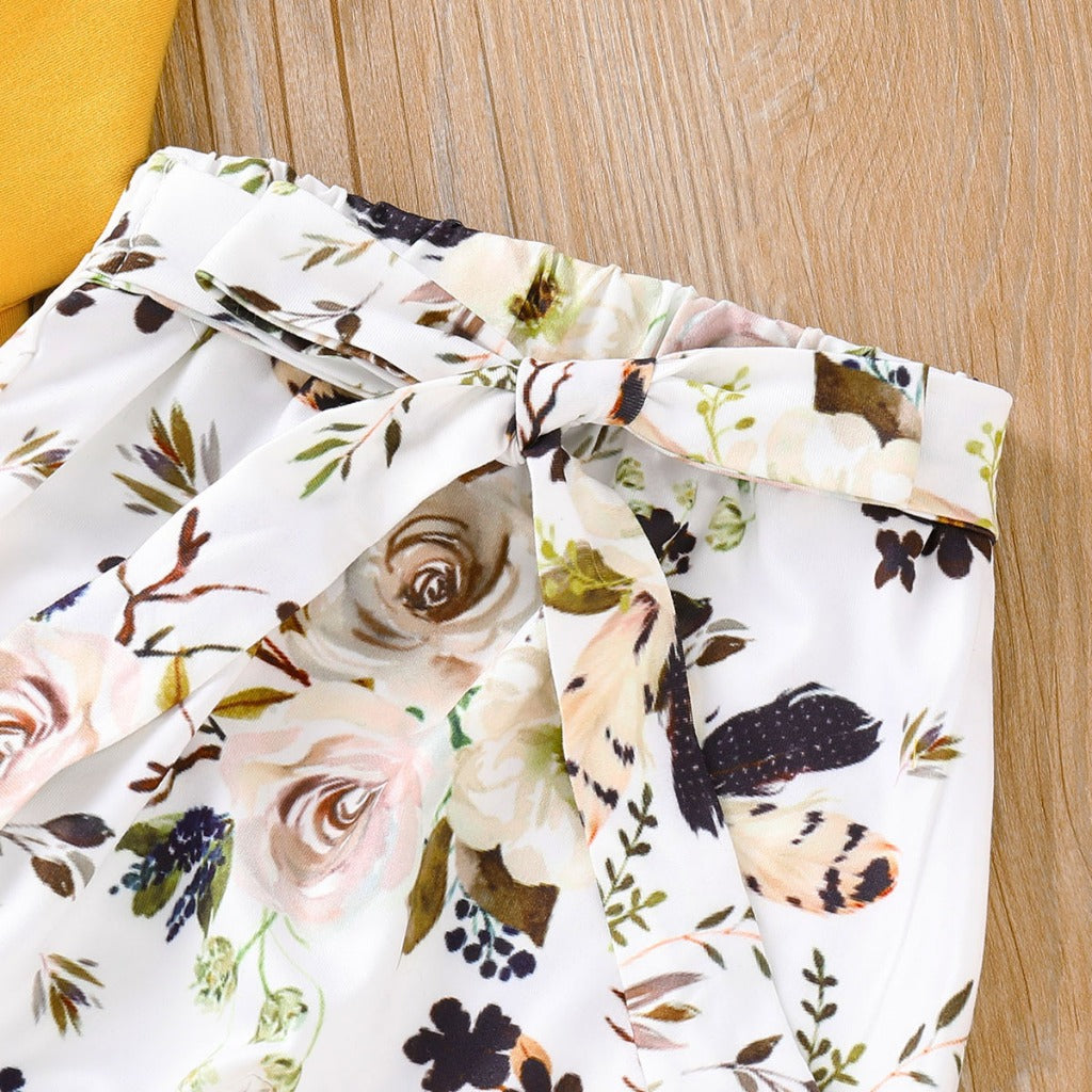 Nemobaby Newborn Baby Girl Floral Clothes Jumpsuit Romper Bodysuit Pants Outfit Set