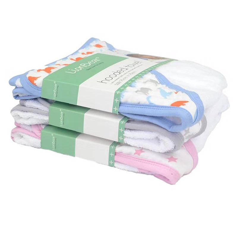 Lion Bear hooded towel 76 x 76cm Newborn to 2 Years