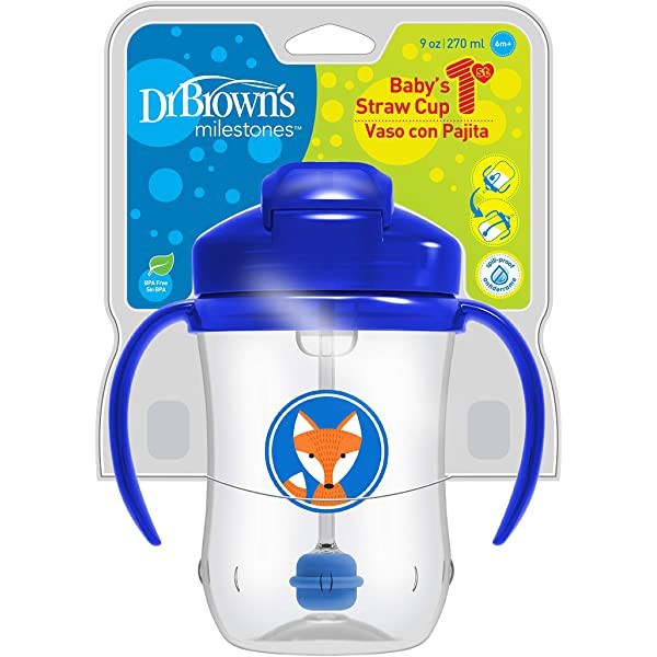 Dr. Brown’s™ Baby’s First Straw Cup, 9 Oz 270ml (6m+)