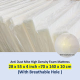 Mums Choice Bamboo Anti Dust Mite High Density Foam Mattress With Holes Suitable for Baby Cot Playard / Playpen