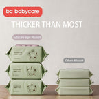BC babycare Baby Wipes, 200-150mm, Water Baby Diaper Wipes, Hypoallergenic, Flip-Top Packs 20s / 80s