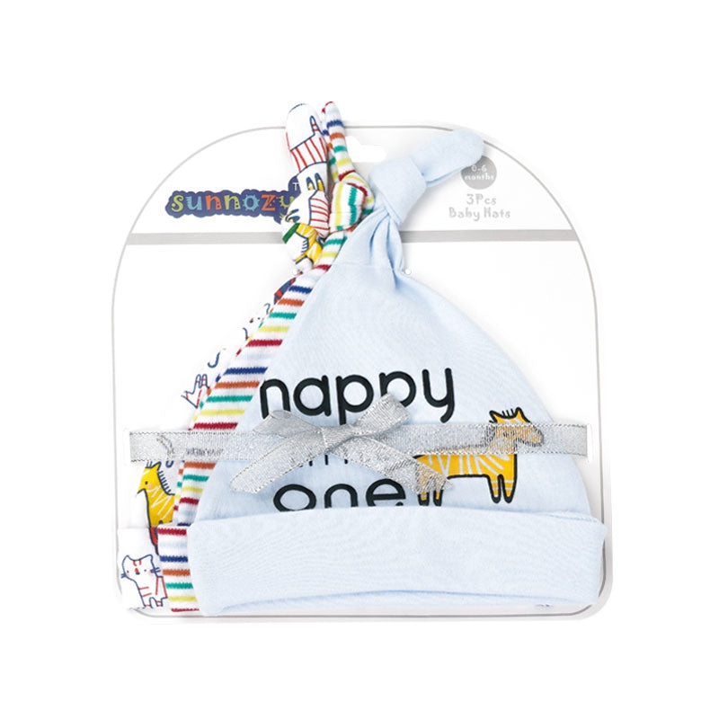 NemoBaby 3pcs Cute and Comfortable Baby Hat suitable for Newborn