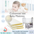 MumsChoice customise size baby mattress ( Anti Dust Mite High Density Foam Mattress With Holes)
