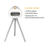 Cartoon UFO Portable Bladeless Safety Baby Stroller Fan USB Rechargeable Silent Outdoor Mini Handheld Small Folding Fan