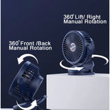 【Ready Stock 】Nemobaby 10000mAh Built-in battery USB Clip Stroller Fan /Desk top Fan with 4 Speed