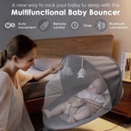 Mums Choice Smart Electric Baby Auto Swing Leaf Bouncer With Music, Toys & Mosquito Net