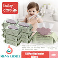 BC babycare Baby Wipes, 200-150mm, Water Baby Diaper Wipes, Hypoallergenic, Flip-Top Packs 20s / 80s
