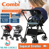 Combi Sugocal Compact Stroller Red / Grey / Navy Blue