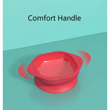 MISUTA Baby Kids Silicone Suction Bowl Non-slip Tableware Safe Soft Feeding Oraganizer Heat-resistant