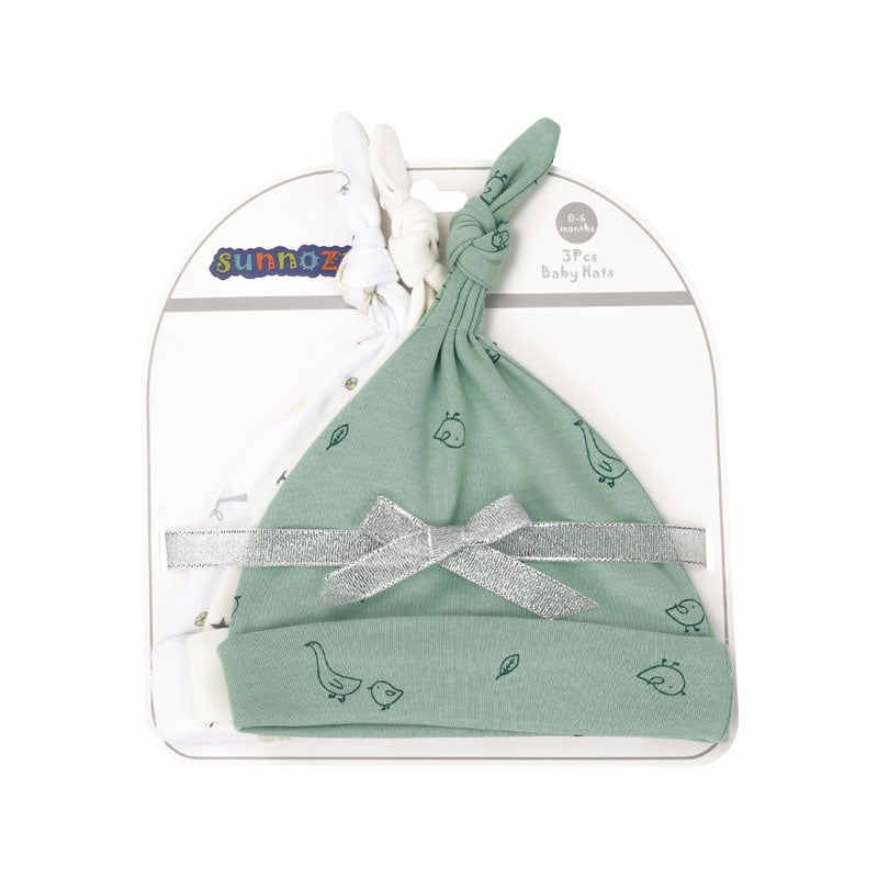 NemoBaby 3pcs Cute and Comfortable Baby Hat suitable for Newborn