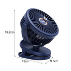 Nemobaby 10000mAh Built-in battery USB Clip Stroller Fan /Desk top Fan with 4 Speed