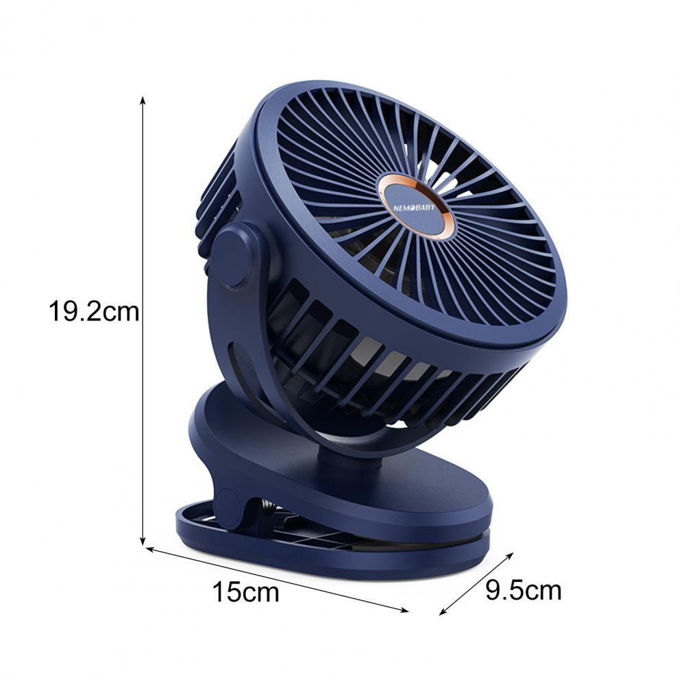 Nemobaby 10000mAh Built-in battery USB Clip Stroller Fan /Desk top Fan with 4 Speed