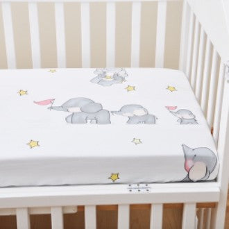 Mums Choice 100% Cotton baby cot fitted sheet crib mattress cover