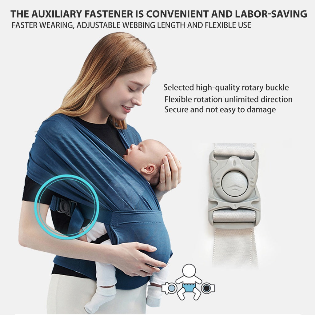 Mums Choice Mesh material Baby Carrier Newborn adjustable Summer Breathable Baby Wrap Carrier Baby Sling Wrap