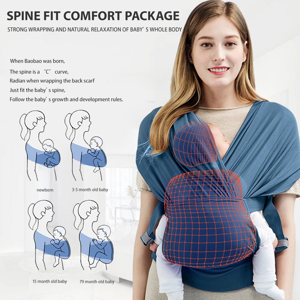 Mums Choice Mesh material Baby Carrier Newborn adjustable Summer Breathable Baby Wrap Carrier Baby Sling Wrap