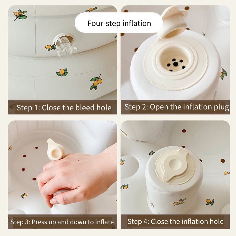 Nemobaby Multifunctional Cute Baby Inflatable Seat | Inflatable Bathroom Sofa | Training Seat | Baby Bath Chair