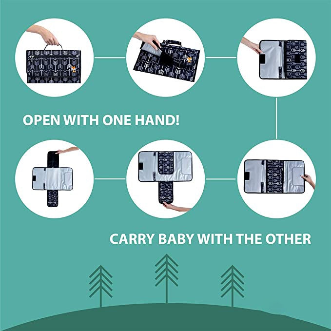 Nemobaby Waterproof Portable Changing Pad for Moms, Dads and Babies